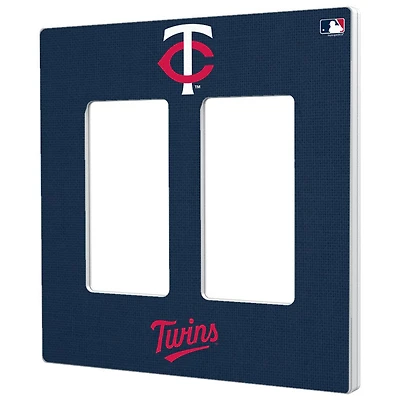 Minnesota Twins Solid Double Rocker Light Switch Plate