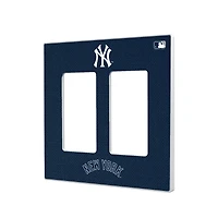 New York Yankees Solid Double Rocker Light Switch Plate