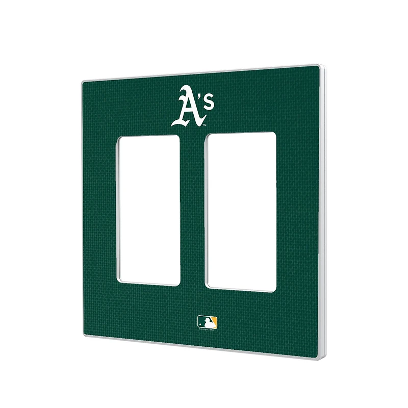 Athletics Solid Double Rocker Light Switch Plate
