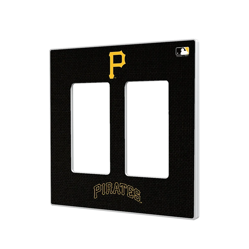 Pittsburgh Pirates Solid Double Rocker Light Switch Plate