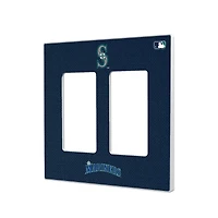 Seattle Mariners Solid Double Rocker Light Switch Plate