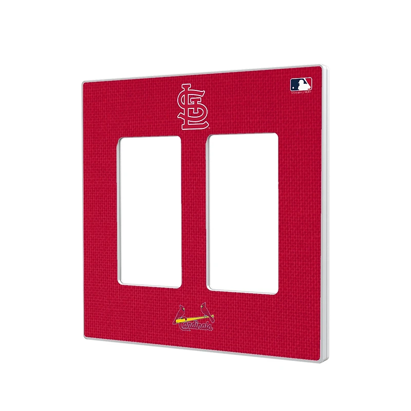 St. Louis Cardinals Solid Double Rocker Light Switch Plate