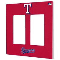 Texas Rangers Solid Double Rocker Light Switch Plate