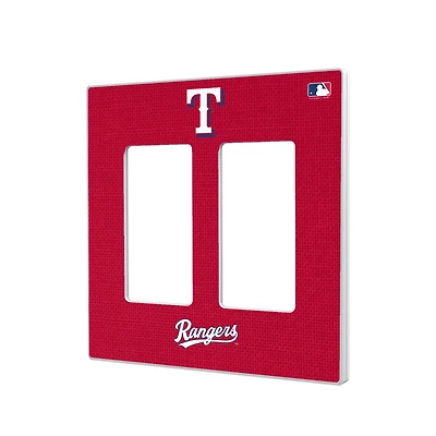 Texas Rangers Solid Double Rocker Light Switch Plate