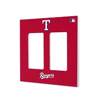 Texas Rangers Solid Double Rocker Light Switch Plate