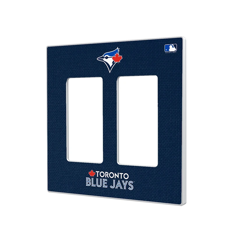 Toronto Blue Jays Solid Double Rocker Light Switch Plate