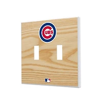 Chicago Cubs Baseball Bat Design Double Toggle Light Switch Plates