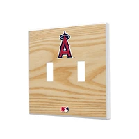 Los Angeles Angels Baseball Bat Design Double Toggle Light Switch Plates