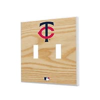 Minnesota Twins Baseball Bat Design Double Toggle Light Switch Plates