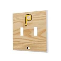 Pittsburgh Pirates Baseball Bat Design Double Toggle Light Switch Plates