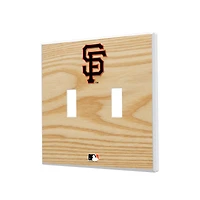 San Francisco Giants Baseball Bat Design Double Toggle Light Switch Plates