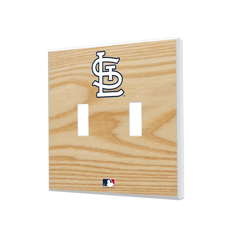 St. Louis Cardinals Baseball Bat Design Double Toggle Light Switch Plates