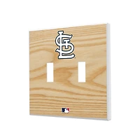 St. Louis Cardinals Baseball Bat Design Double Toggle Light Switch Plates