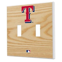 Texas Rangers Baseball Bat Design Double Toggle Light Switch Plates
