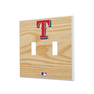 Texas Rangers Baseball Bat Design Double Toggle Light Switch Plates