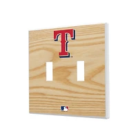 Texas Rangers Baseball Bat Design Double Toggle Light Switch Plates