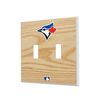 Toronto Blue Jays Baseball Bat Design Double Toggle Light Switch Plates