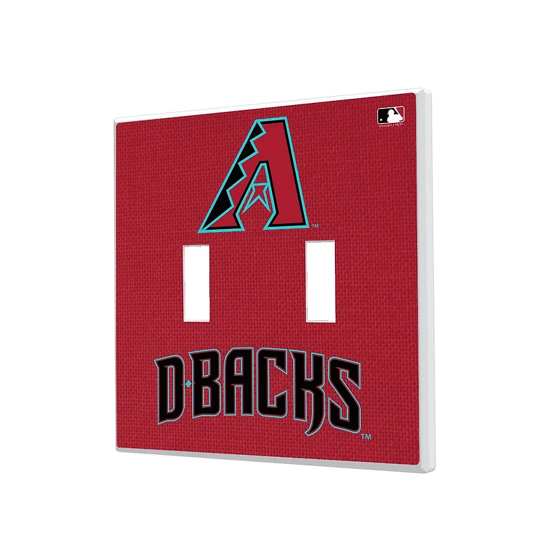 Arizona Diamondbacks Solid Design Double Toggle Light Switch Plate