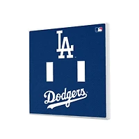 Los Angeles Dodgers Solid Design Double Toggle Light Switch Plate