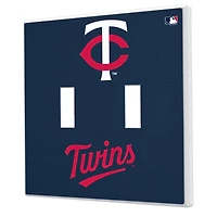 Minnesota Twins Solid Design Double Toggle Light Switch Plate