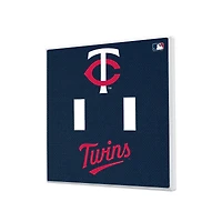 Minnesota Twins Solid Design Double Toggle Light Switch Plate