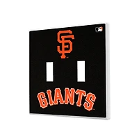 San Francisco Giants Solid Design Double Toggle Light Switch Plate