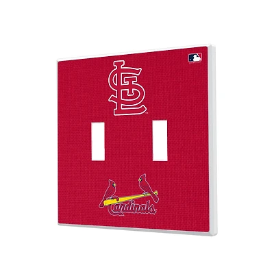 St. Louis Cardinals Solid Design Double Toggle Light Switch Plate