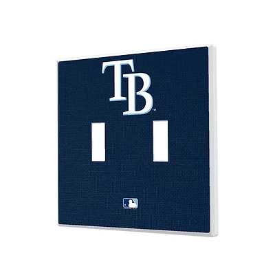 Tampa Bay Rays Solid Design Double Toggle Light Switch Plate