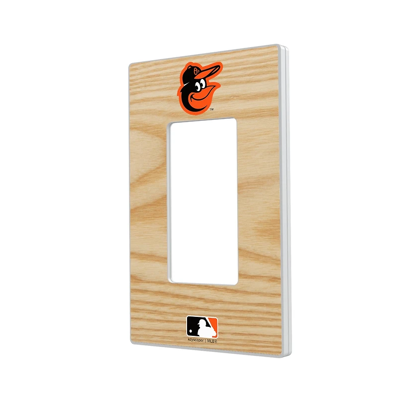 Baltimore Orioles Baseball Bat Design Single Rocker Light Switch Plate