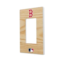 Boston Red Sox Baseball Bat Design Single Rocker Light Switch Plate