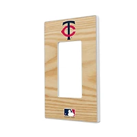 Minnesota Twins Baseball Bat Design Single Rocker Light Switch Plate