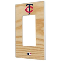 Minnesota Twins Baseball Bat Design Single Rocker Light Switch Plate