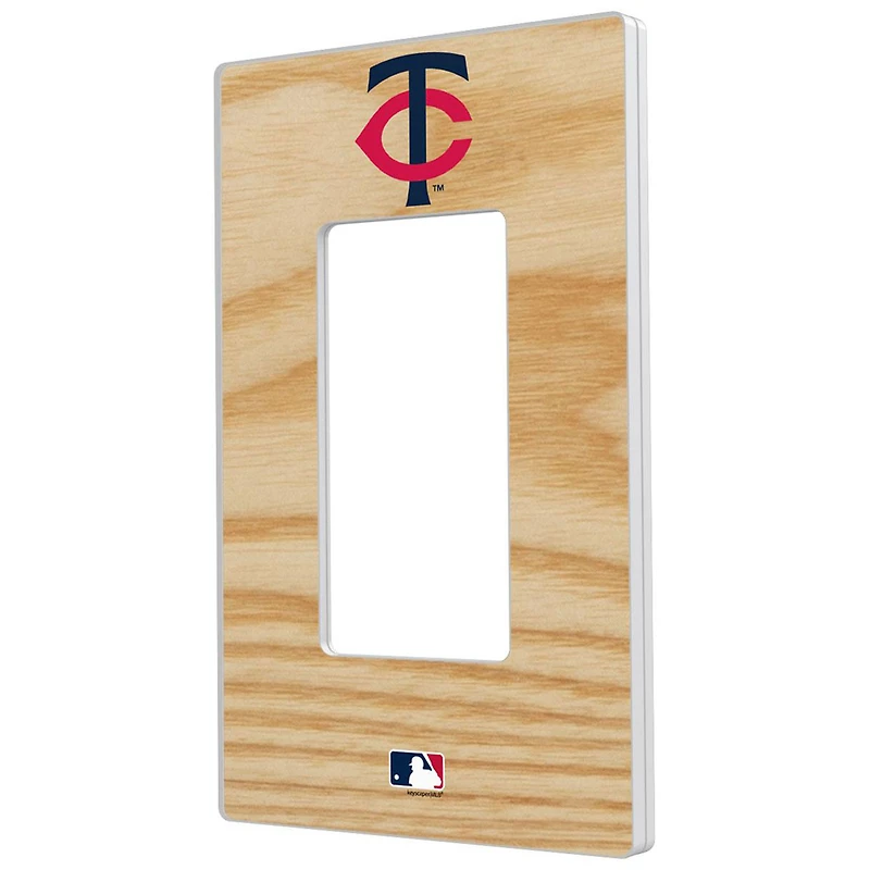 Minnesota Twins Baseball Bat Design Single Rocker Light Switch Plate