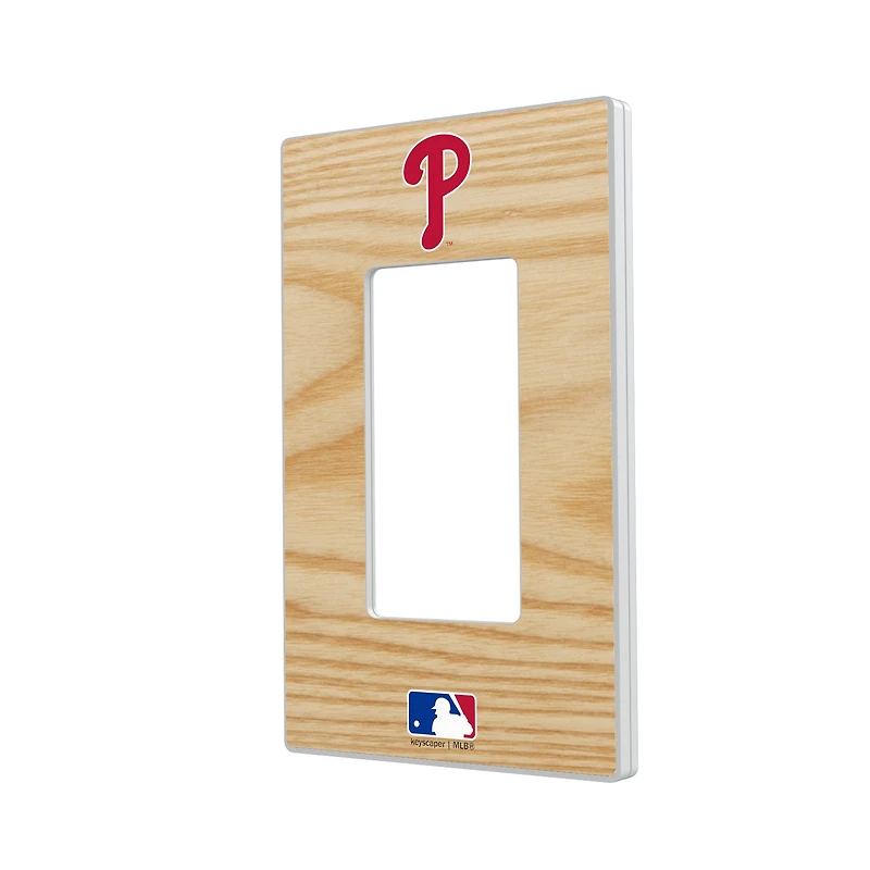 Philadelphia Phillies Baseball Bat Design Single Rocker Light Switch Plate