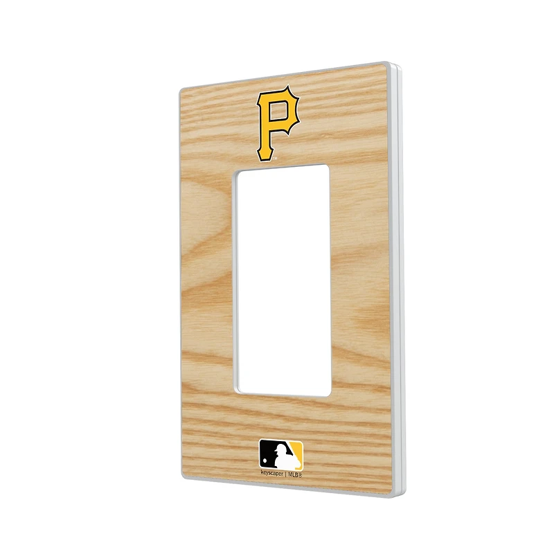 Pittsburgh Pirates Baseball Bat Design Single Rocker Light Switch Plate
