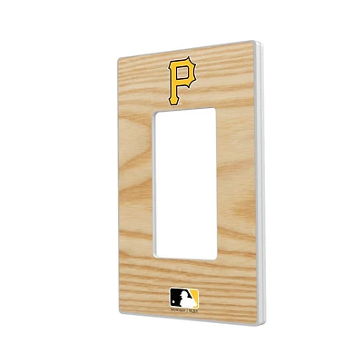 Pittsburgh Pirates Baseball Bat Design Single Rocker Light Switch Plate