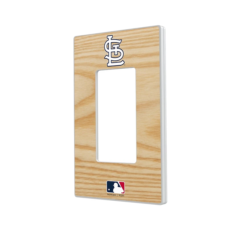 St. Louis Cardinals Baseball Bat Design Single Rocker Light Switch Plate