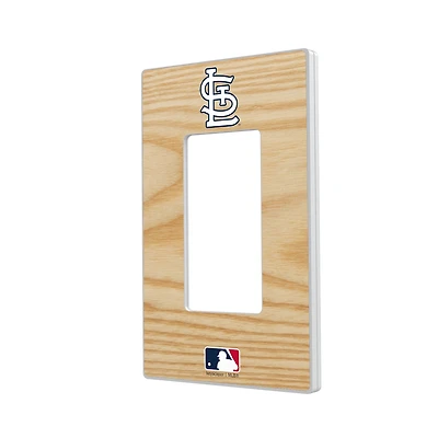 St. Louis Cardinals Baseball Bat Design Single Rocker Light Switch Plate