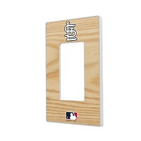 St. Louis Cardinals Baseball Bat Design Single Rocker Light Switch Plate