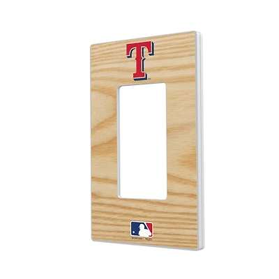 Texas Rangers Baseball Bat Design Single Rocker Light Switch Plate