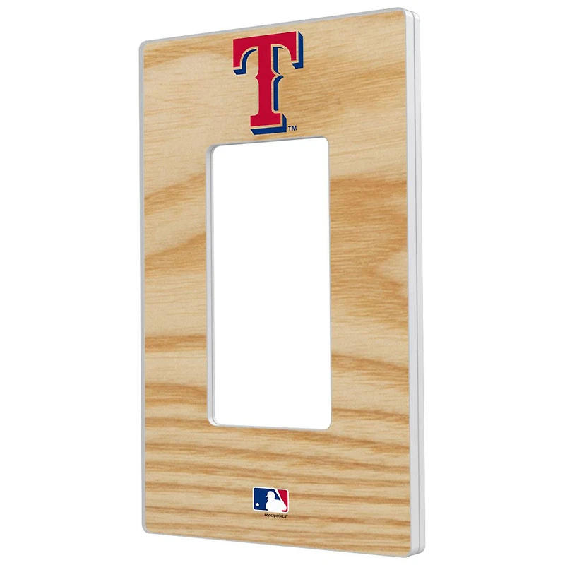 Texas Rangers Baseball Bat Design Single Rocker Light Switch Plate
