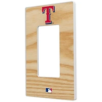 Texas Rangers Baseball Bat Design Single Rocker Light Switch Plate