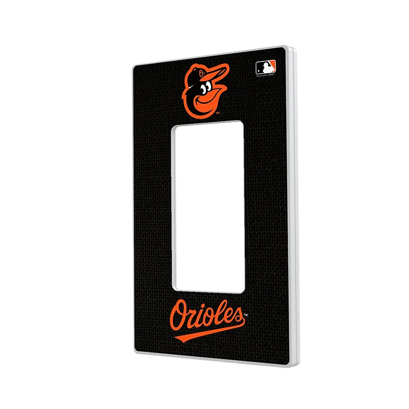 Baltimore Orioles Solid Single Rocker Light Switch Plate