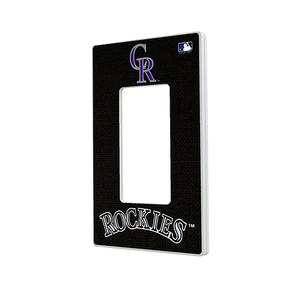 Colorado Rockies Solid Single Rocker Light Switch Plate