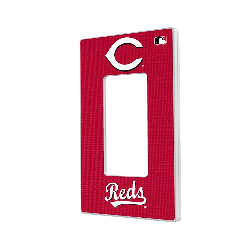 Cincinnati Reds Solid Single Rocker Light Switch Plate