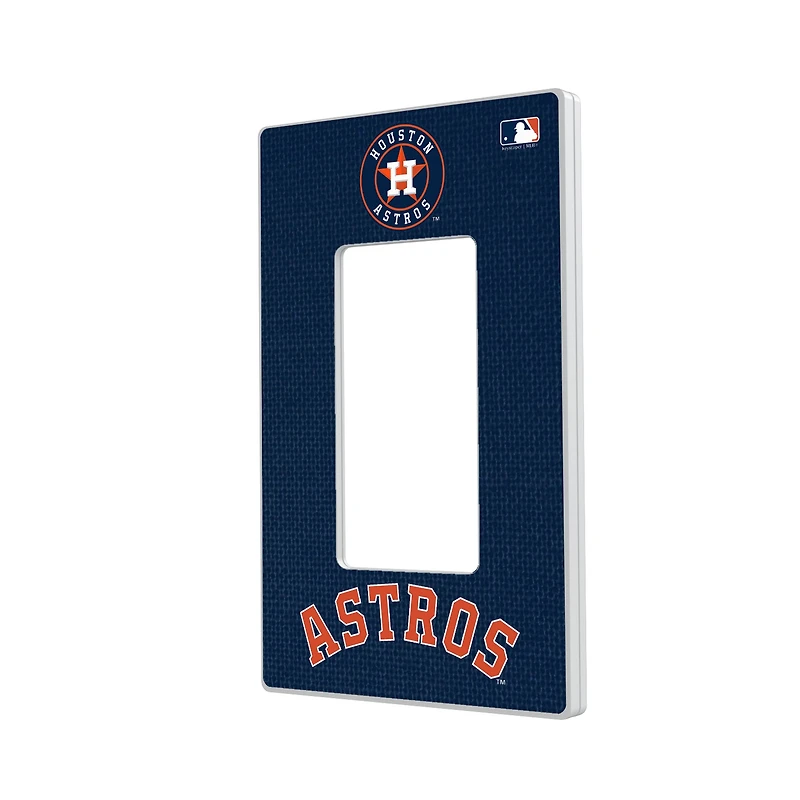 Houston Astros Solid Single Rocker Light Switch Plate