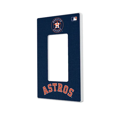 Houston Astros Solid Single Rocker Light Switch Plate