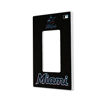 Miami Marlins Solid Single Rocker Light Switch Plate