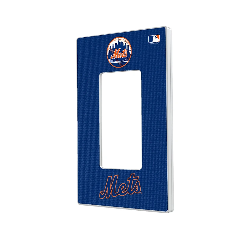 New York Mets Solid Single Rocker Light Switch Plate