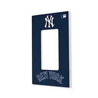 New York Yankees Solid Single Rocker Light Switch Plate